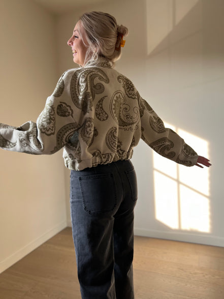 Grijze enkelbrede jeans