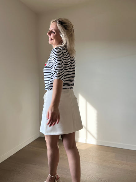 Cherry striped t-shirt black