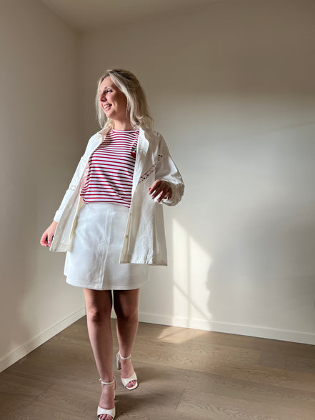 Crochet jacket white