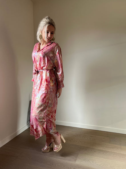 Lizy foil dress