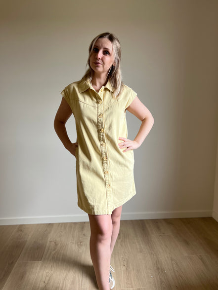 Lilly jeansdress yellow