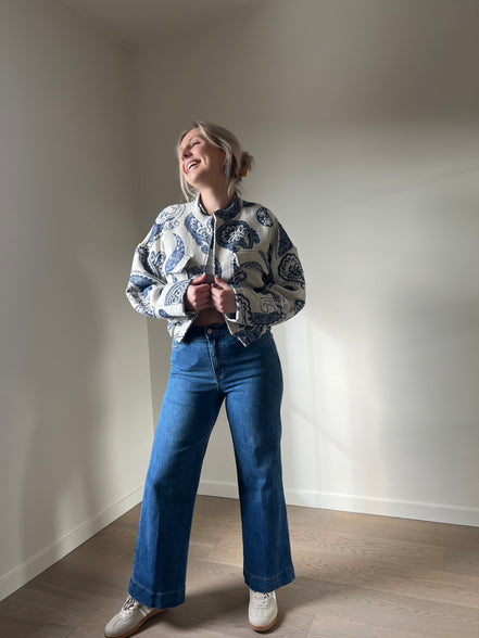 Windy cropped wijde jeans