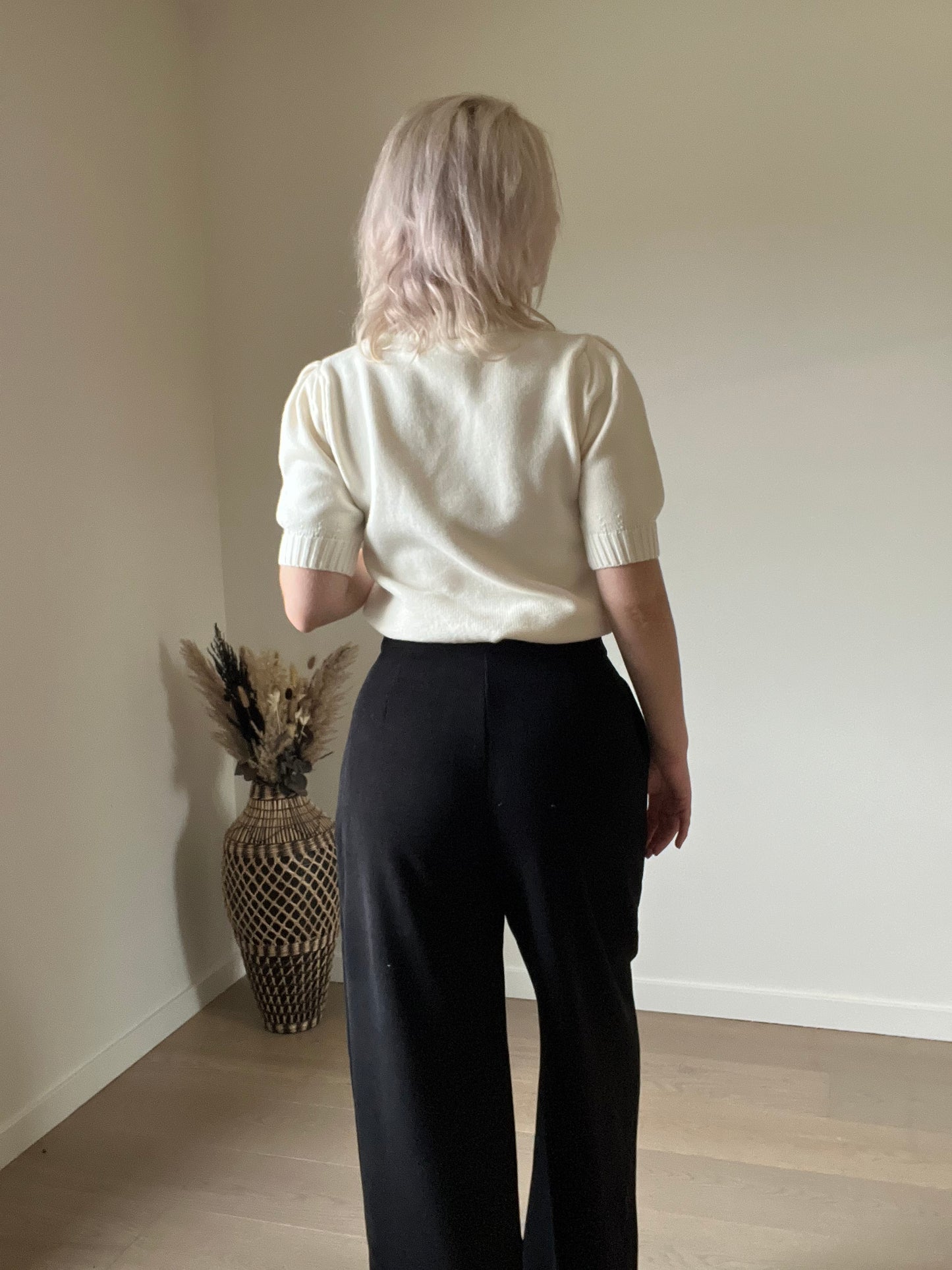 Velour pants black