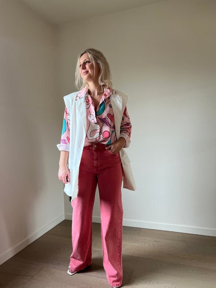 Abstract shirt pink