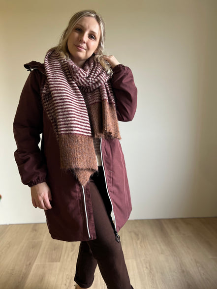 Stella parka jacket bordeaux