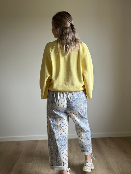 Soft knit sweater yellow