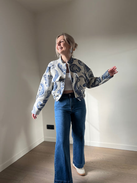 Windy cropped wijde jeans