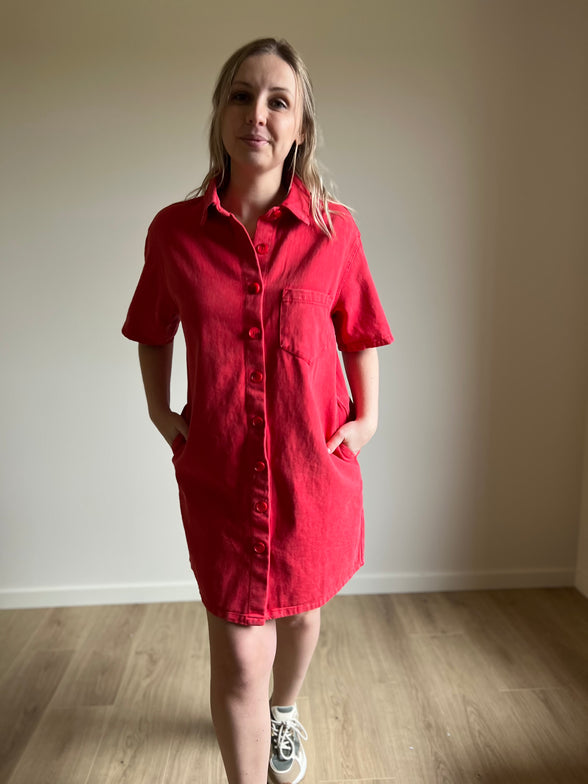 Charley jeansdress red