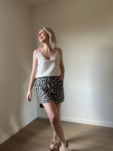 Crochet top beige
