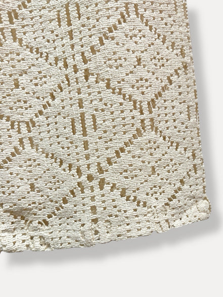 Crochet pants ecru