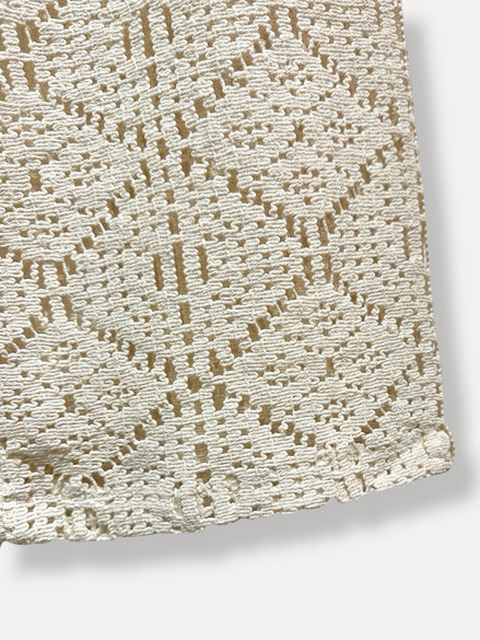 Crochet pants ecru