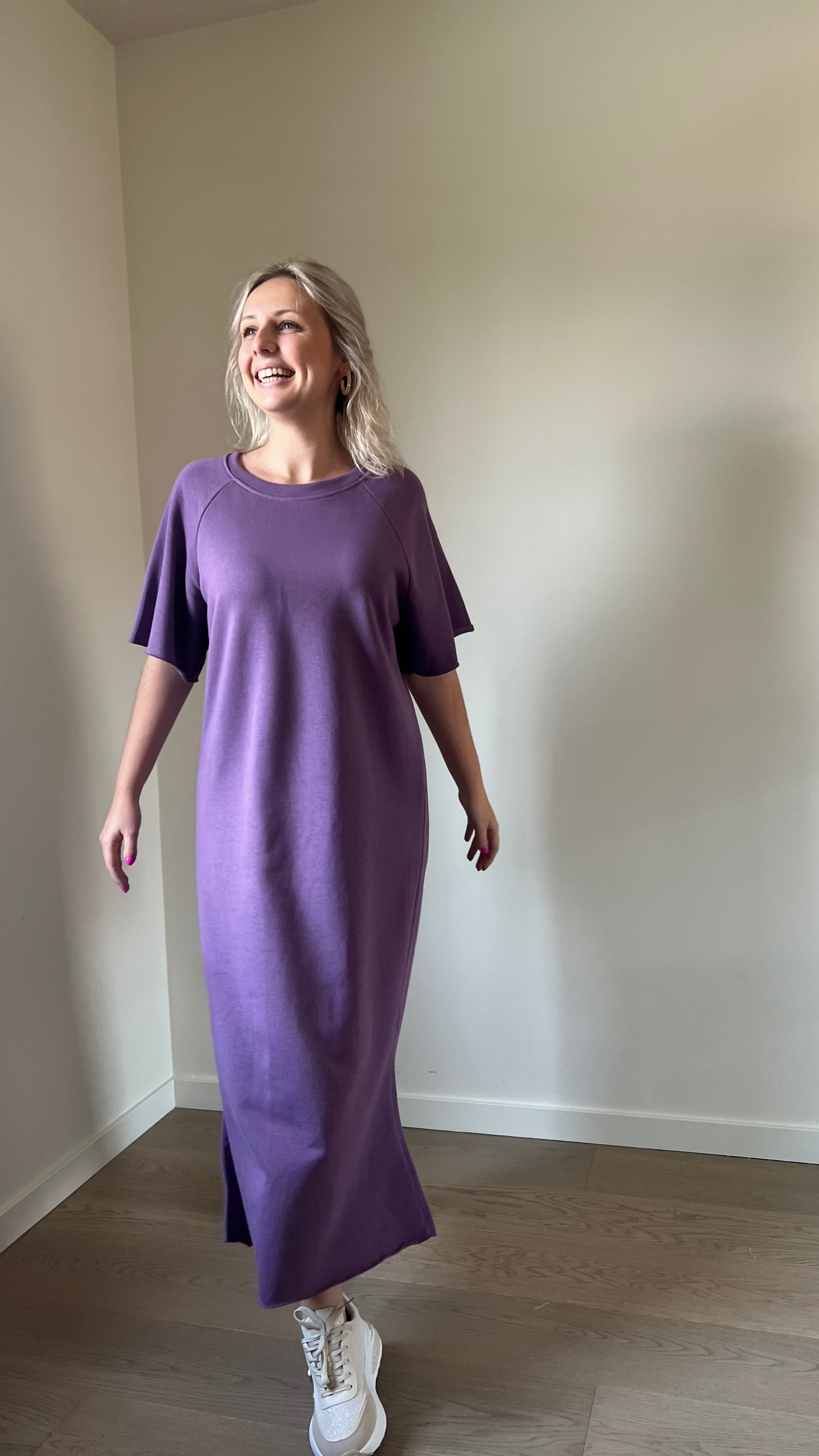 Sweaterdress purple