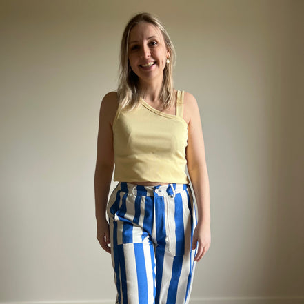 Off shoulder top yellow