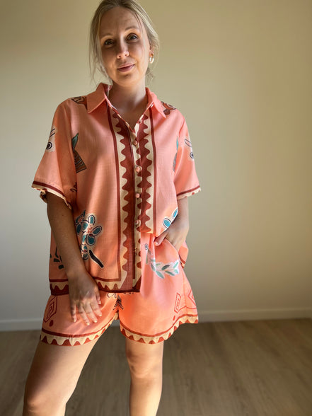 Paloma ensemble peach