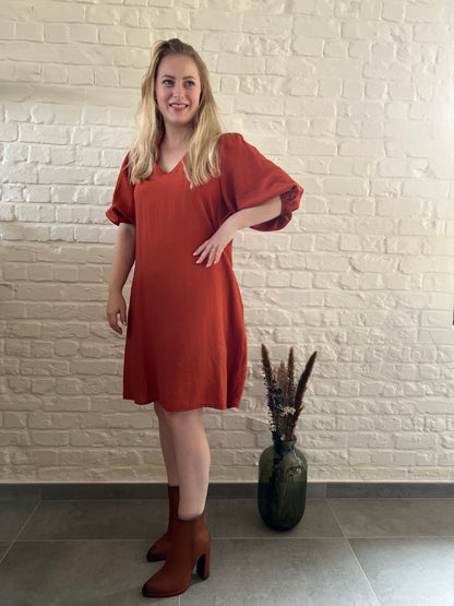 Pauline dress orange