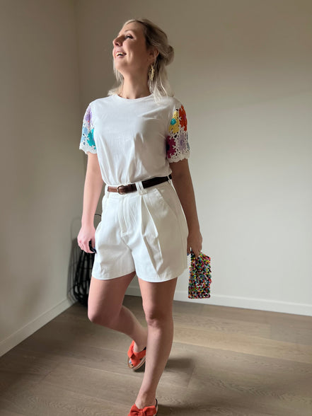 Tailor short white