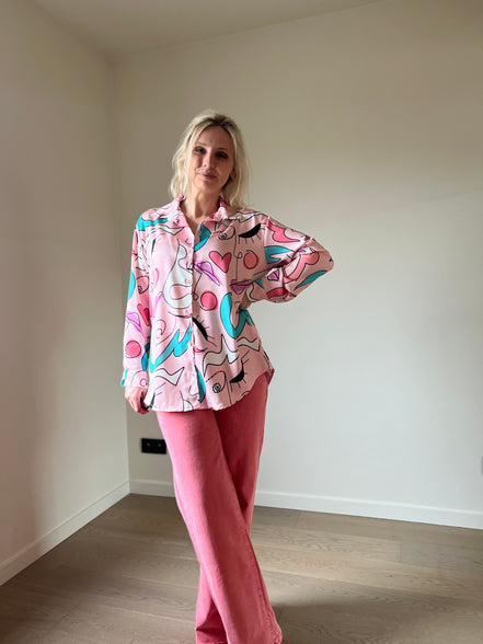 Abstract shirt pink