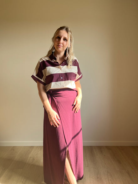 Wrap skirt - Burgundy