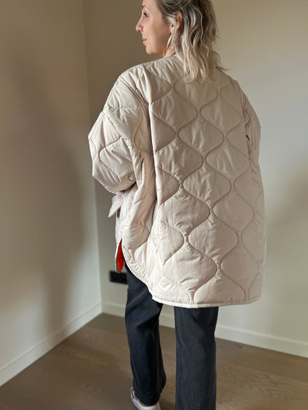 Fluo jasje beige/oranje