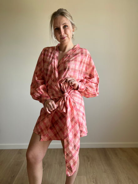 Rosie Wrap Dress pink