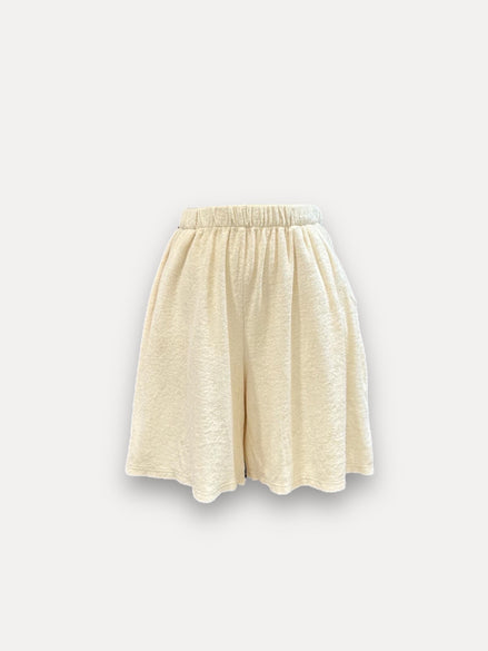 Sponge shorts ecru