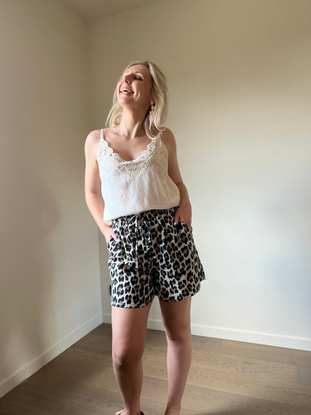 Crochet top beige