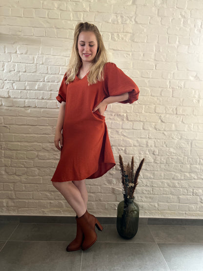 Pauline dress orange