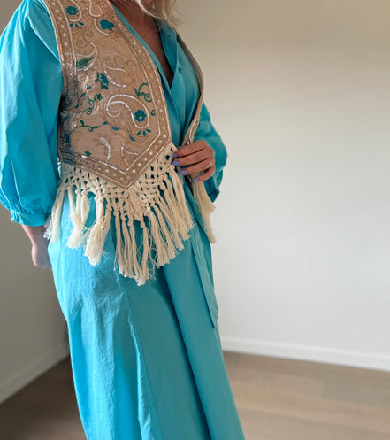 Balloon dress turquoise
