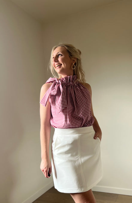 Op maat gemaakte rok wit