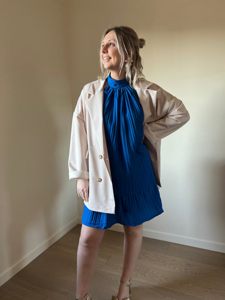 Blazer oversized beige