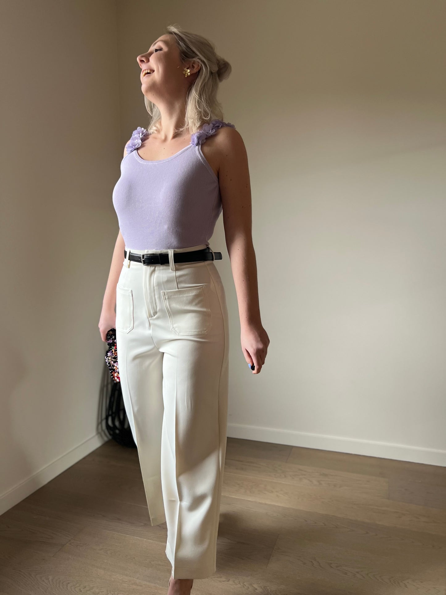 Tailor cropped pants white