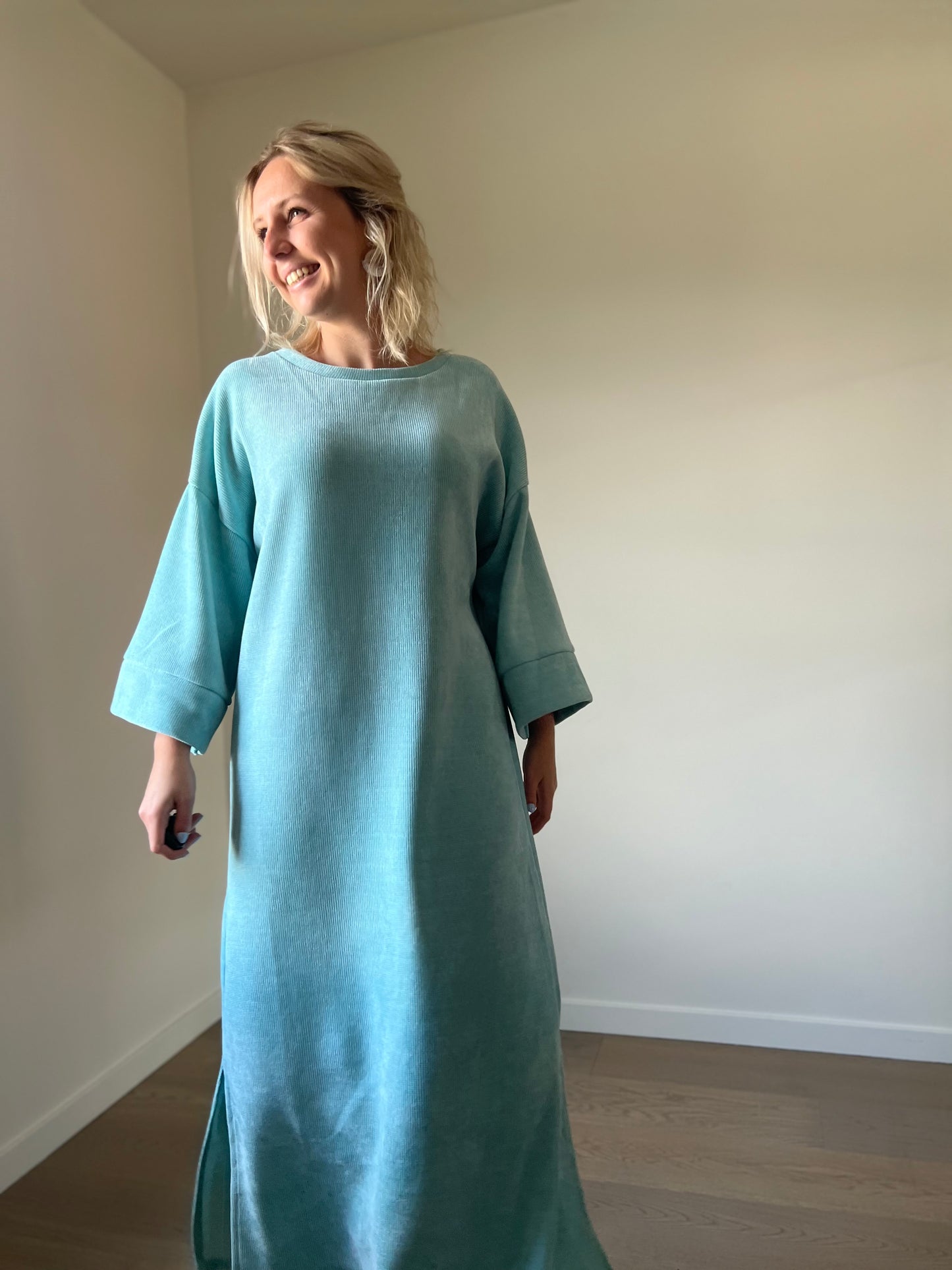 Cam dress aqua