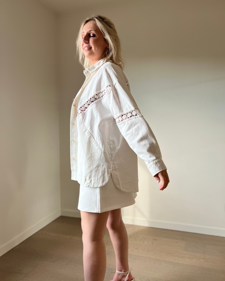 Crochet jacket white