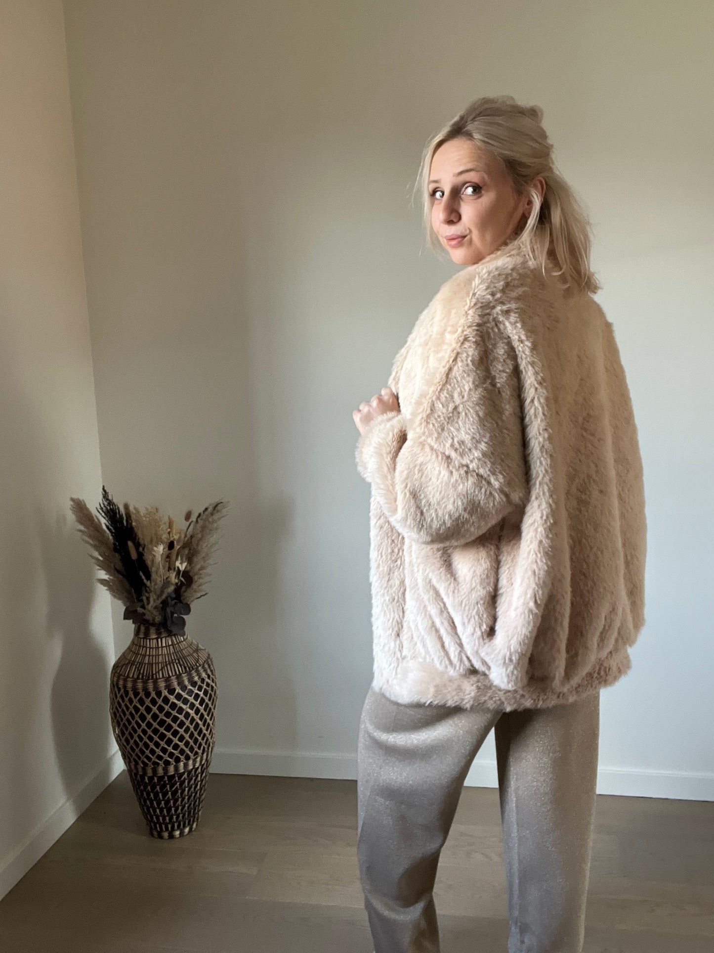 Furr jacket beige