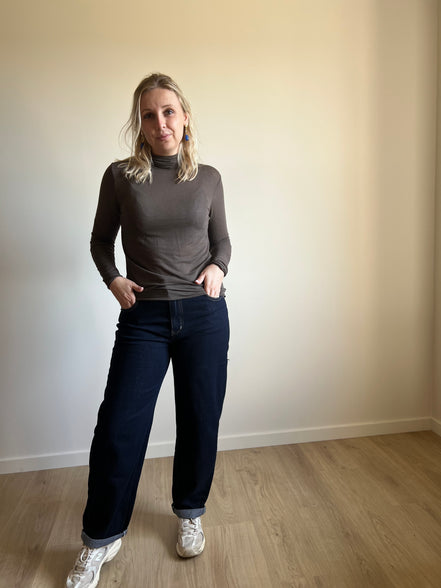 Mom jeans brut blue