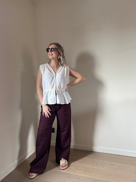 Aubergine pants
