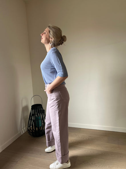 Caro pants violet