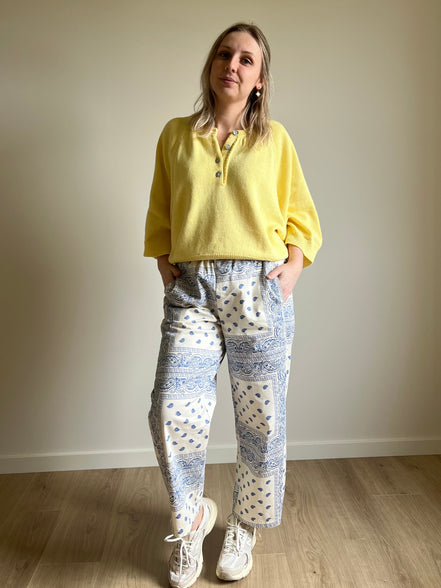 Soft knit sweater yellow