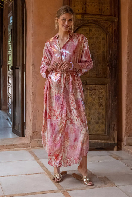 Lizy foil dress