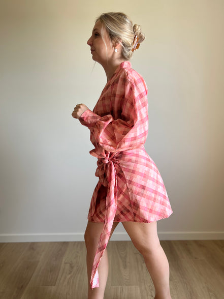 Rosie Wrap Dress pink