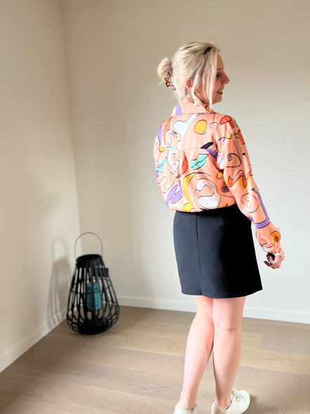 Tailored skirt black