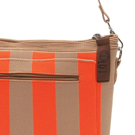 Stripe Crossbody bag orange