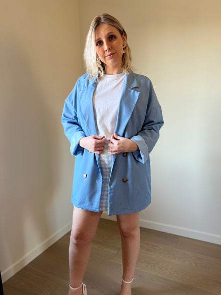 Blazer oversized blue