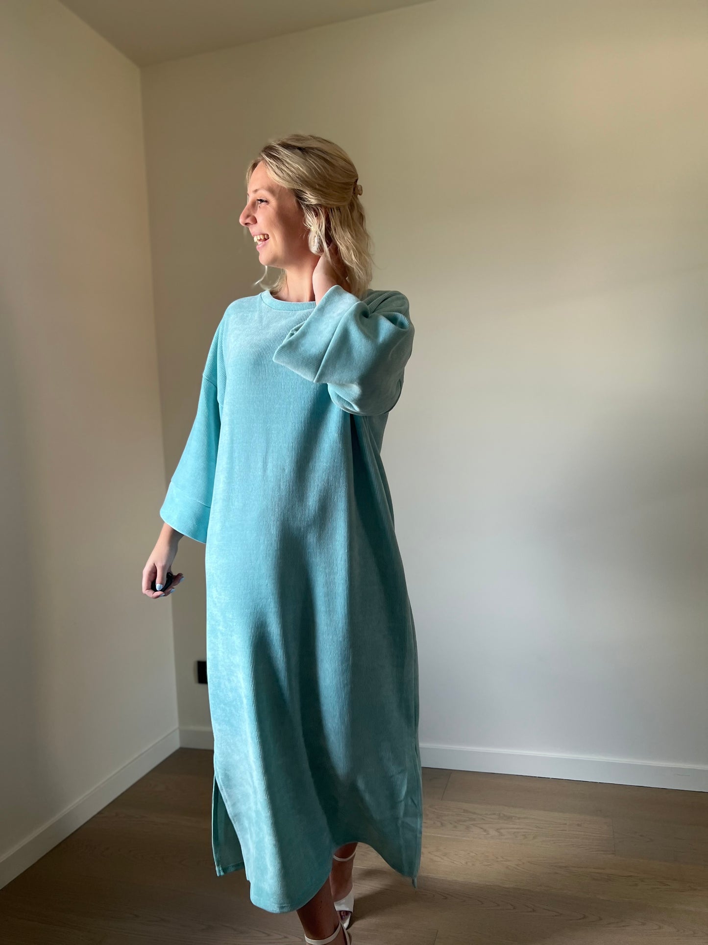 Cam dress aqua