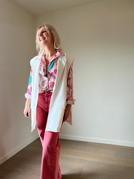 Abstract shirt pink