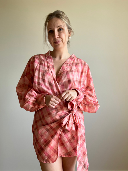 Rosie Wrap Dress pink