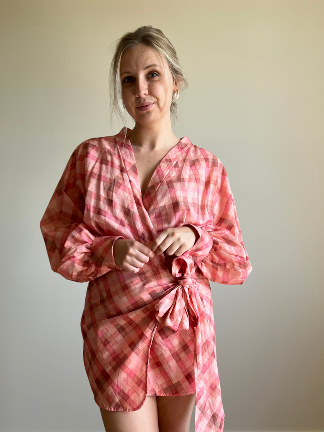 Rosie Wrap Dress pink
