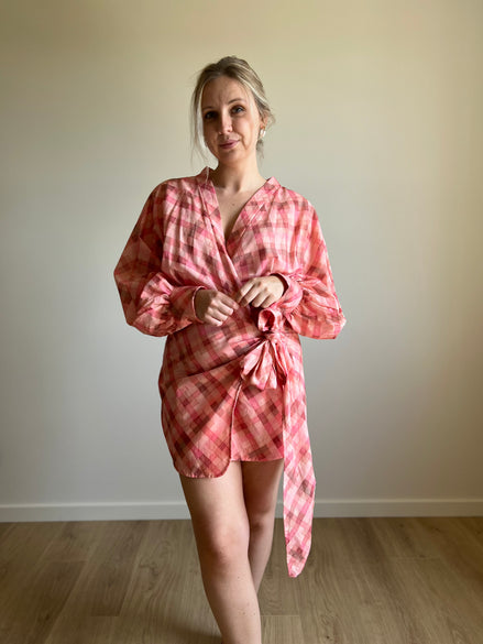 Rosie Wrap Dress pink