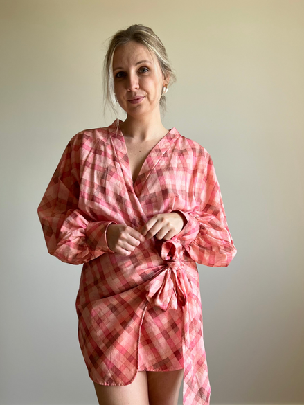 Rosie Wrap Dress pink
