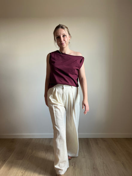 Kyoto Pinstripe Set – Cream